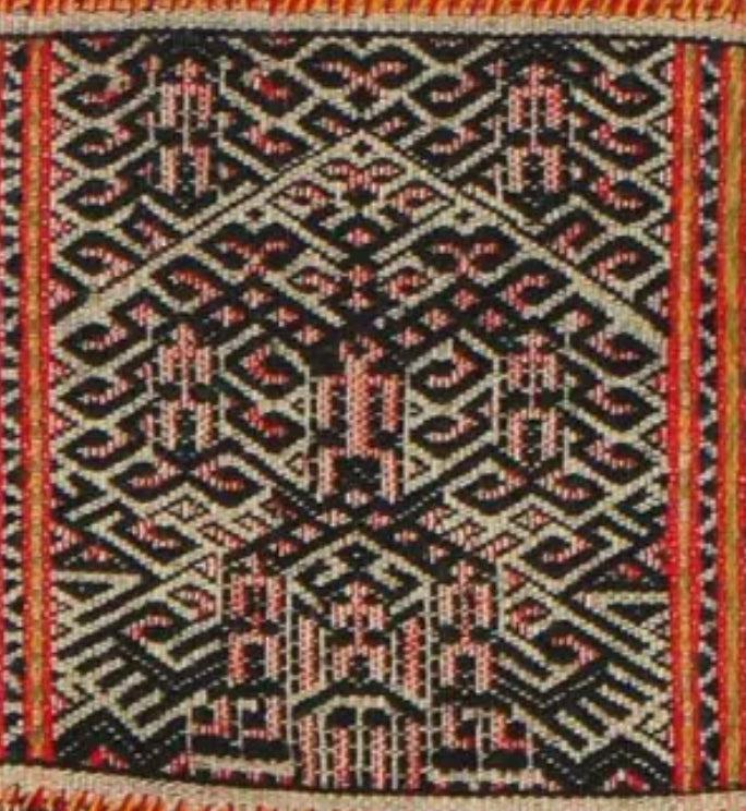 1616 Fine Old Chinese Hainan Run Li Ethnic Minority Woven Skirt-WOVENSOULS Antique Textiles & Art Gallery