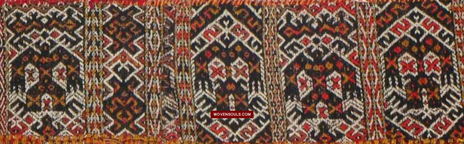 1616 Fine Old Chinese Hainan Run Li Ethnic Minority Woven Skirt-WOVENSOULS Antique Textiles & Art Gallery