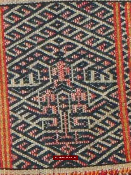 1616 Fine Old Chinese Hainan Run Li Ethnic Minority Woven Skirt-WOVENSOULS Antique Textiles & Art Gallery