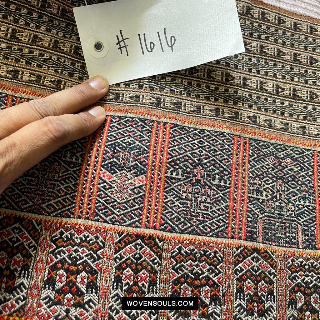 1616 Fine Old Chinese Hainan Run Li Ethnic Minority Woven Skirt-WOVENSOULS Antique Textiles & Art Gallery