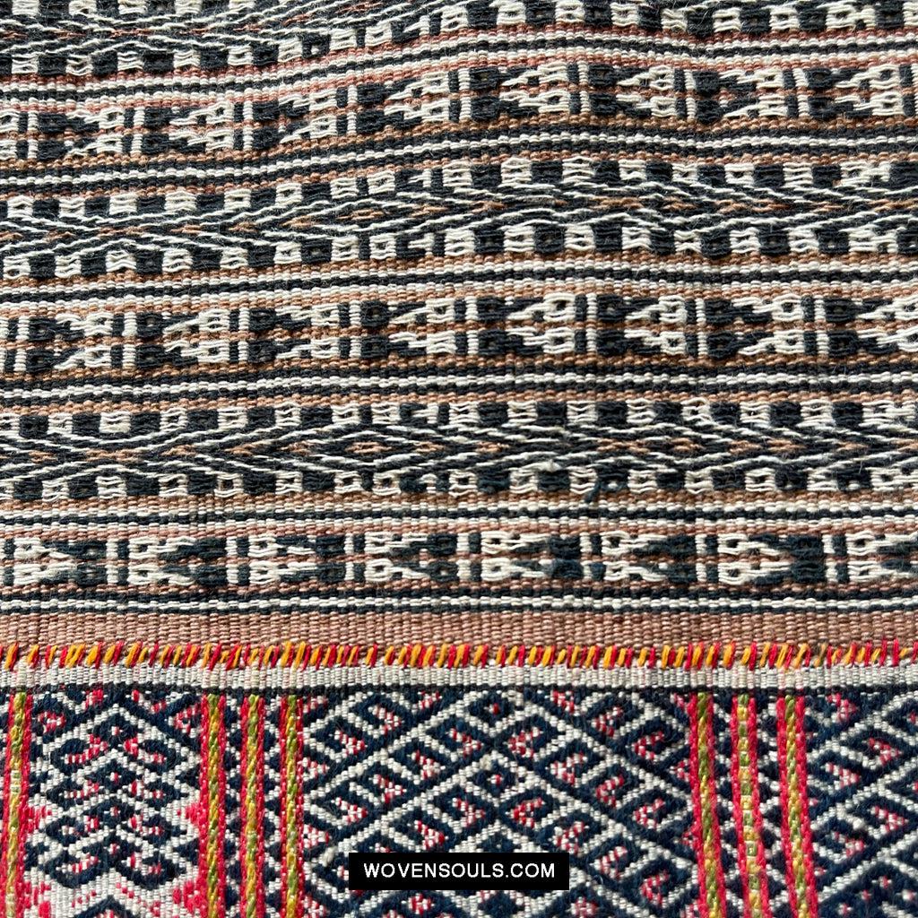 1616 Fine Old Chinese Hainan Run Li Ethnic Minority Woven Skirt-WOVENSOULS Antique Textiles & Art Gallery