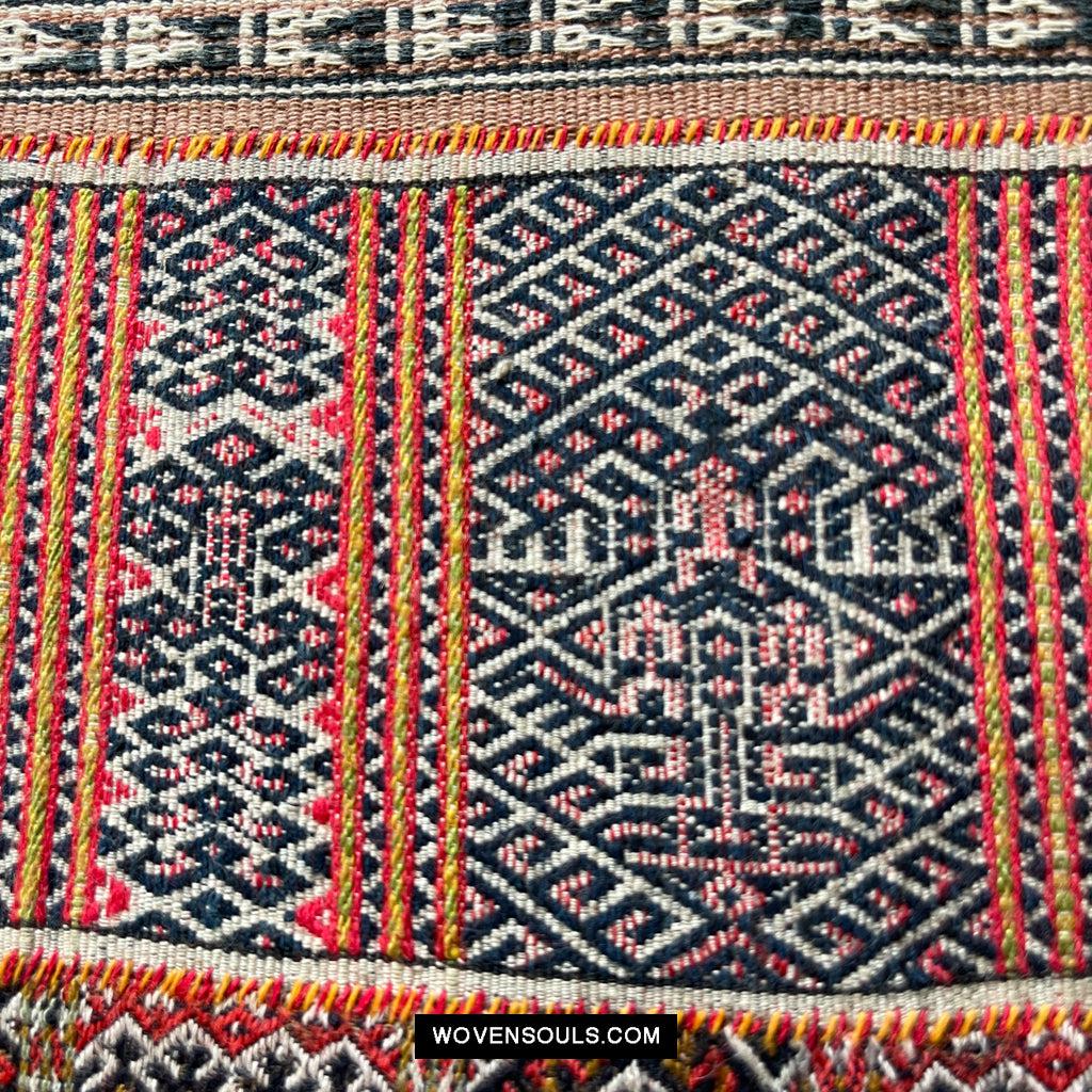 1616 Fine Old Chinese Hainan Run Li Ethnic Minority Woven Skirt-WOVENSOULS Antique Textiles & Art Gallery