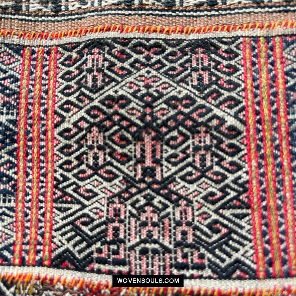 1616 Fine Old Chinese Hainan Run Li Ethnic Minority Woven Skirt-WOVENSOULS Antique Textiles & Art Gallery