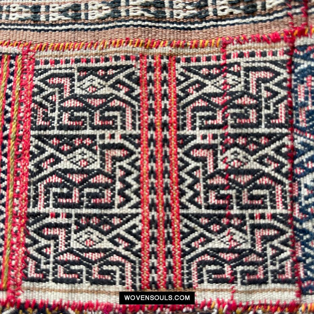 1616 Fine Old Chinese Hainan Run Li Ethnic Minority Woven Skirt-WOVENSOULS Antique Textiles & Art Gallery