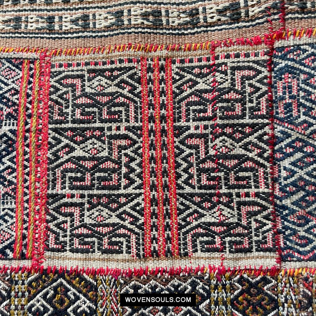 1616 Fine Old Chinese Hainan Run Li Ethnic Minority Woven Skirt-WOVENSOULS Antique Textiles & Art Gallery