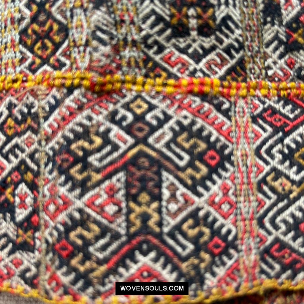 1616 Fine Old Chinese Hainan Run Li Ethnic Minority Woven Skirt-WOVENSOULS Antique Textiles & Art Gallery