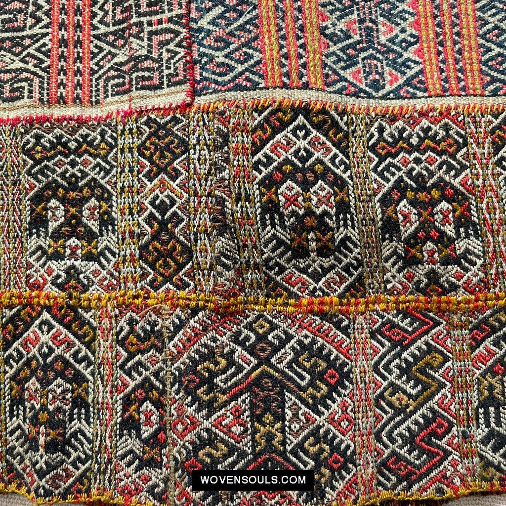 1616 Fine Old Chinese Hainan Run Li Ethnic Minority Woven Skirt-WOVENSOULS Antique Textiles & Art Gallery