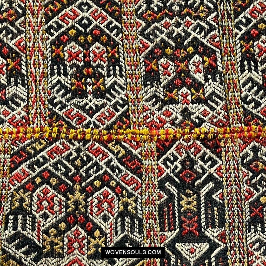 1616 Fine Old Chinese Hainan Run Li Ethnic Minority Woven Skirt-WOVENSOULS Antique Textiles & Art Gallery