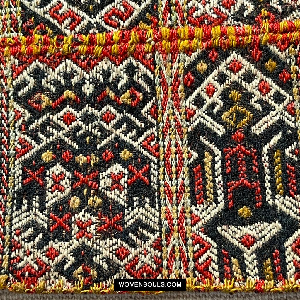 1616 Fine Old Chinese Hainan Run Li Ethnic Minority Woven Skirt-WOVENSOULS Antique Textiles & Art Gallery