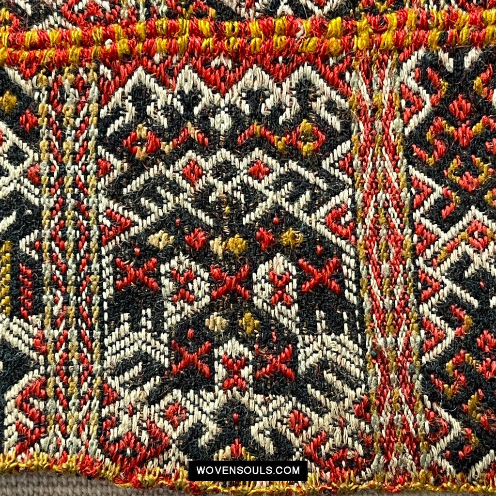 1616 Fine Old Chinese Hainan Run Li Ethnic Minority Woven Skirt-WOVENSOULS Antique Textiles & Art Gallery