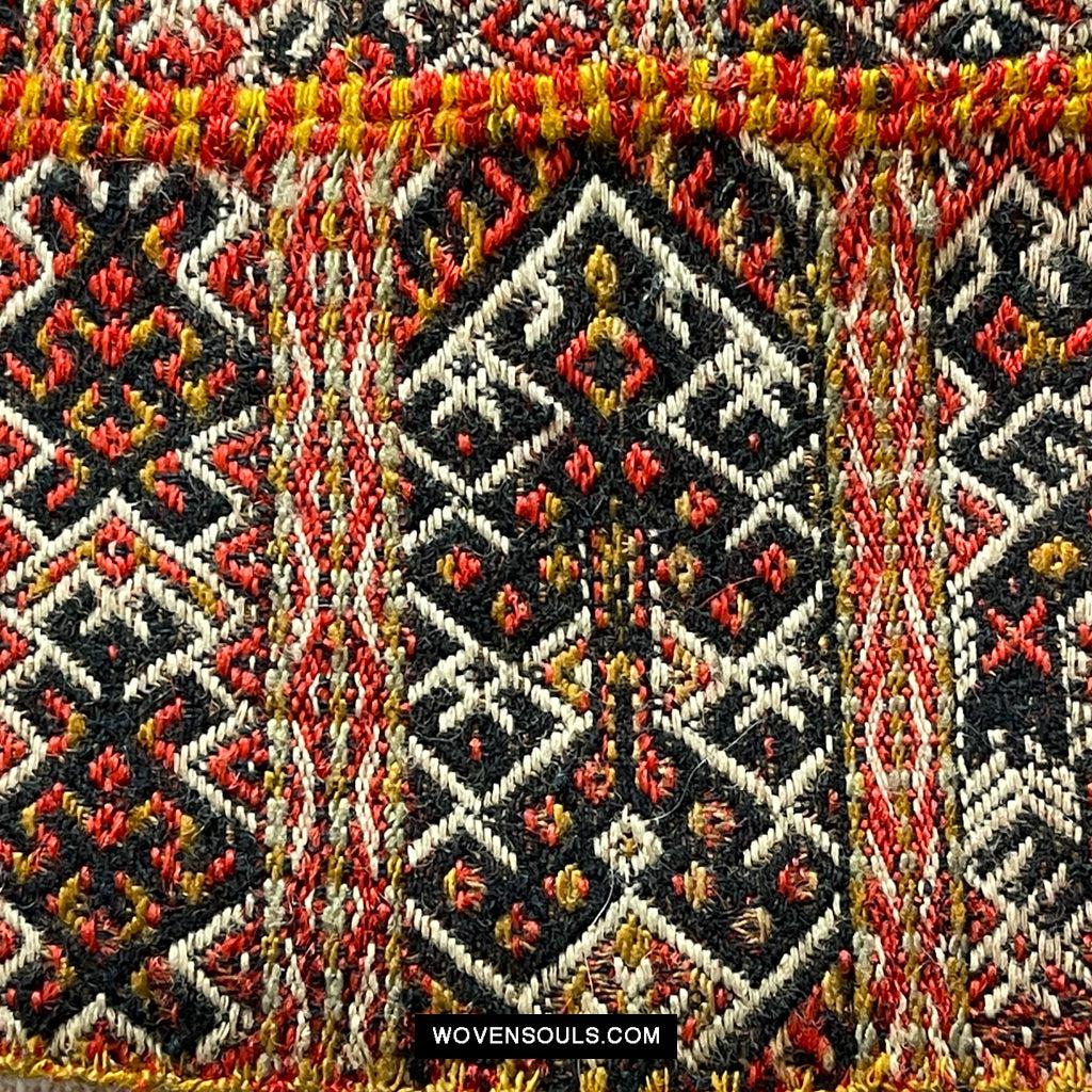 1616 Fine Old Chinese Hainan Run Li Ethnic Minority Woven Skirt-WOVENSOULS Antique Textiles & Art Gallery