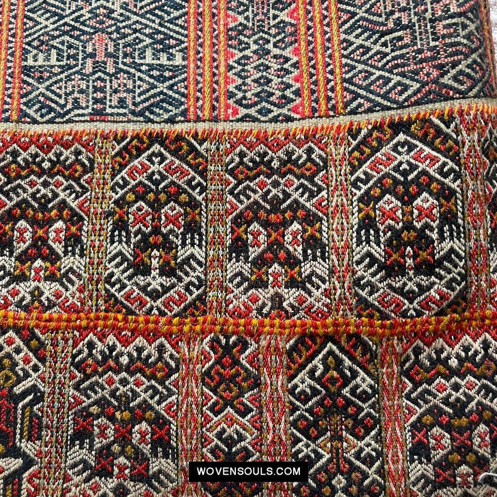 1616 Fine Old Chinese Hainan Run Li Ethnic Minority Woven Skirt-WOVENSOULS Antique Textiles & Art Gallery