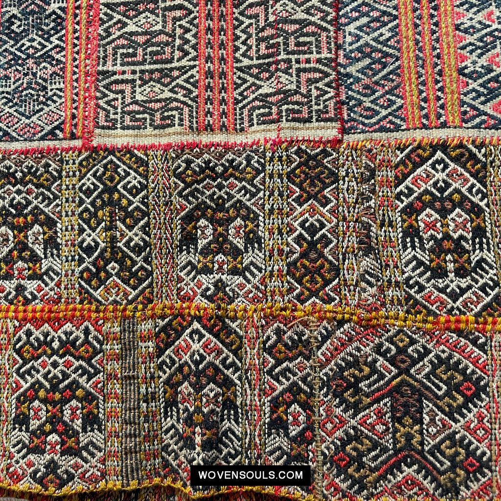 1616 Fine Old Chinese Hainan Run Li Ethnic Minority Woven Skirt-WOVENSOULS Antique Textiles & Art Gallery