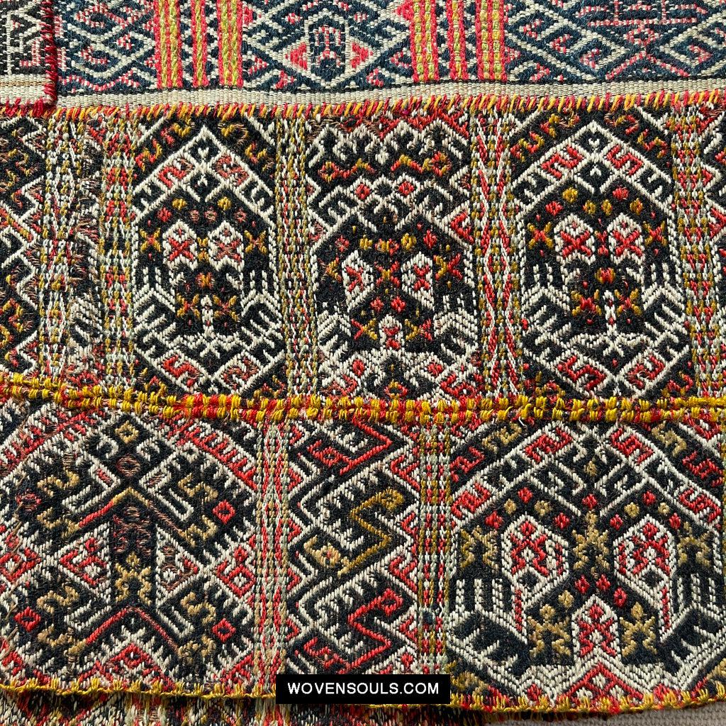 1616 Fine Old Chinese Hainan Run Li Ethnic Minority Woven Skirt-WOVENSOULS Antique Textiles & Art Gallery