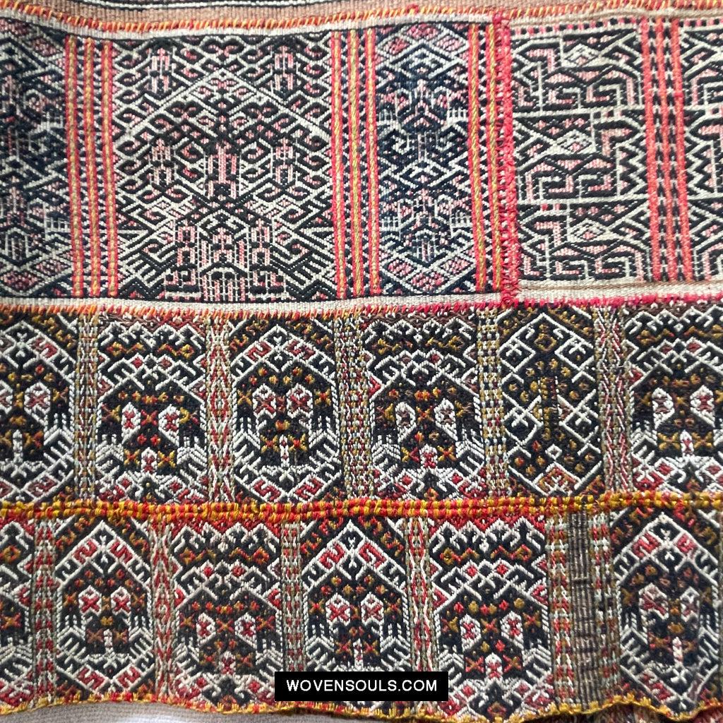 1616 Fine Old Chinese Hainan Run Li Ethnic Minority Woven Skirt-WOVENSOULS Antique Textiles & Art Gallery