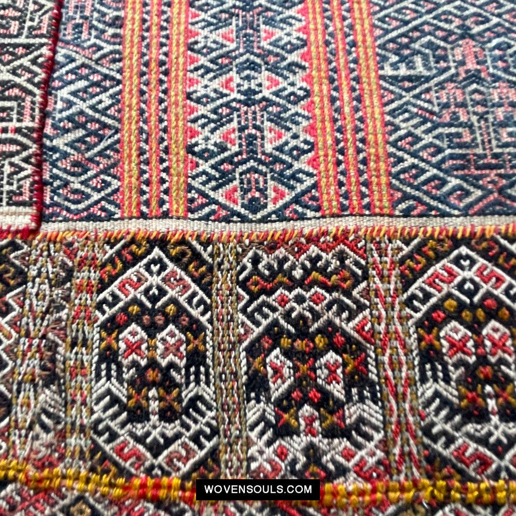 1616 Fine Old Chinese Hainan Run Li Ethnic Minority Woven Skirt-WOVENSOULS Antique Textiles & Art Gallery