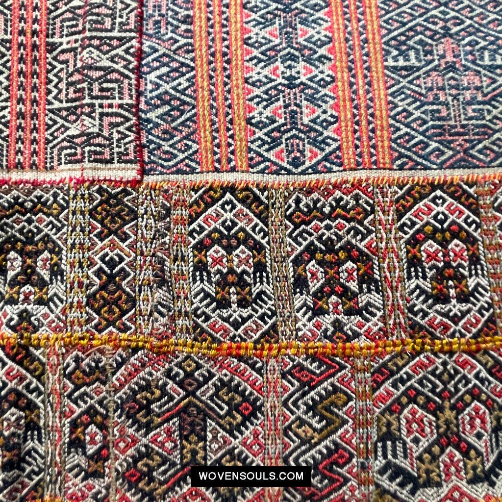 1616 Fine Old Chinese Hainan Run Li Ethnic Minority Woven Skirt-WOVENSOULS Antique Textiles & Art Gallery