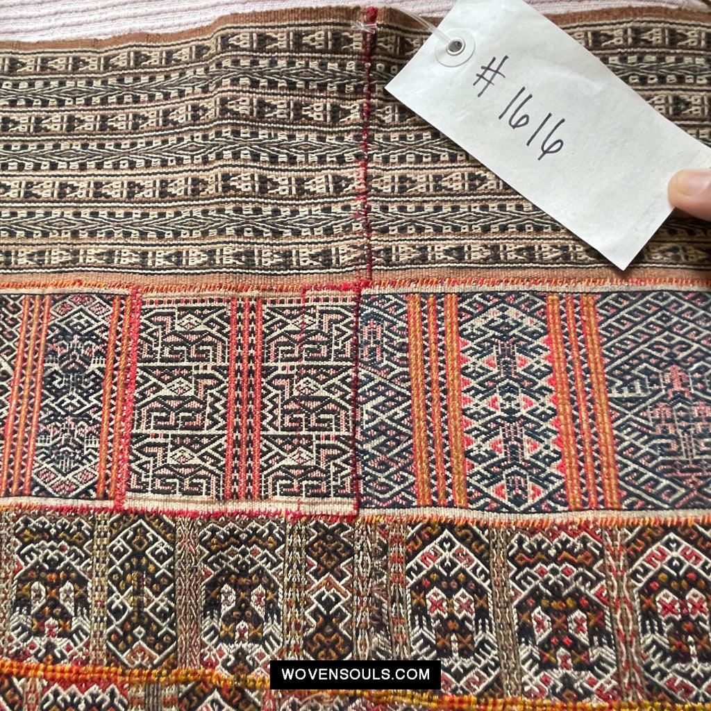 1616 Fine Old Chinese Hainan Run Li Ethnic Minority Woven Skirt-WOVENSOULS Antique Textiles & Art Gallery