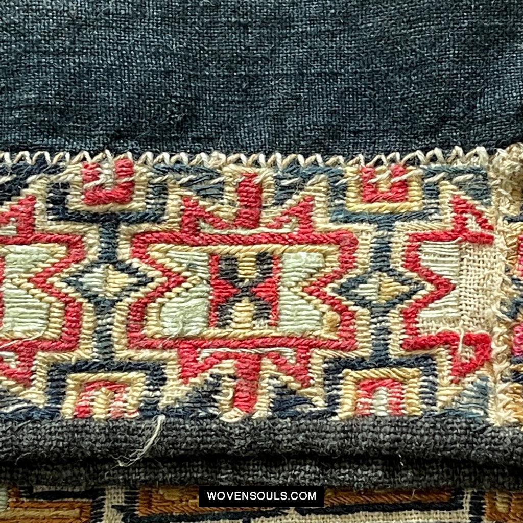 1617 Museum-Quality Old Chinese Hainan Run Li Ethnic Minority Woven Tunic Jacket-WOVENSOULS Antique Textiles & Art Gallery