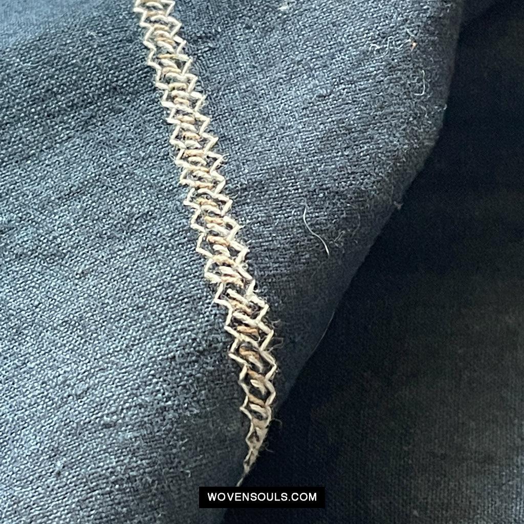 1617 Museum-Quality Old Chinese Hainan Run Li Ethnic Minority Woven Tunic Jacket-WOVENSOULS Antique Textiles & Art Gallery