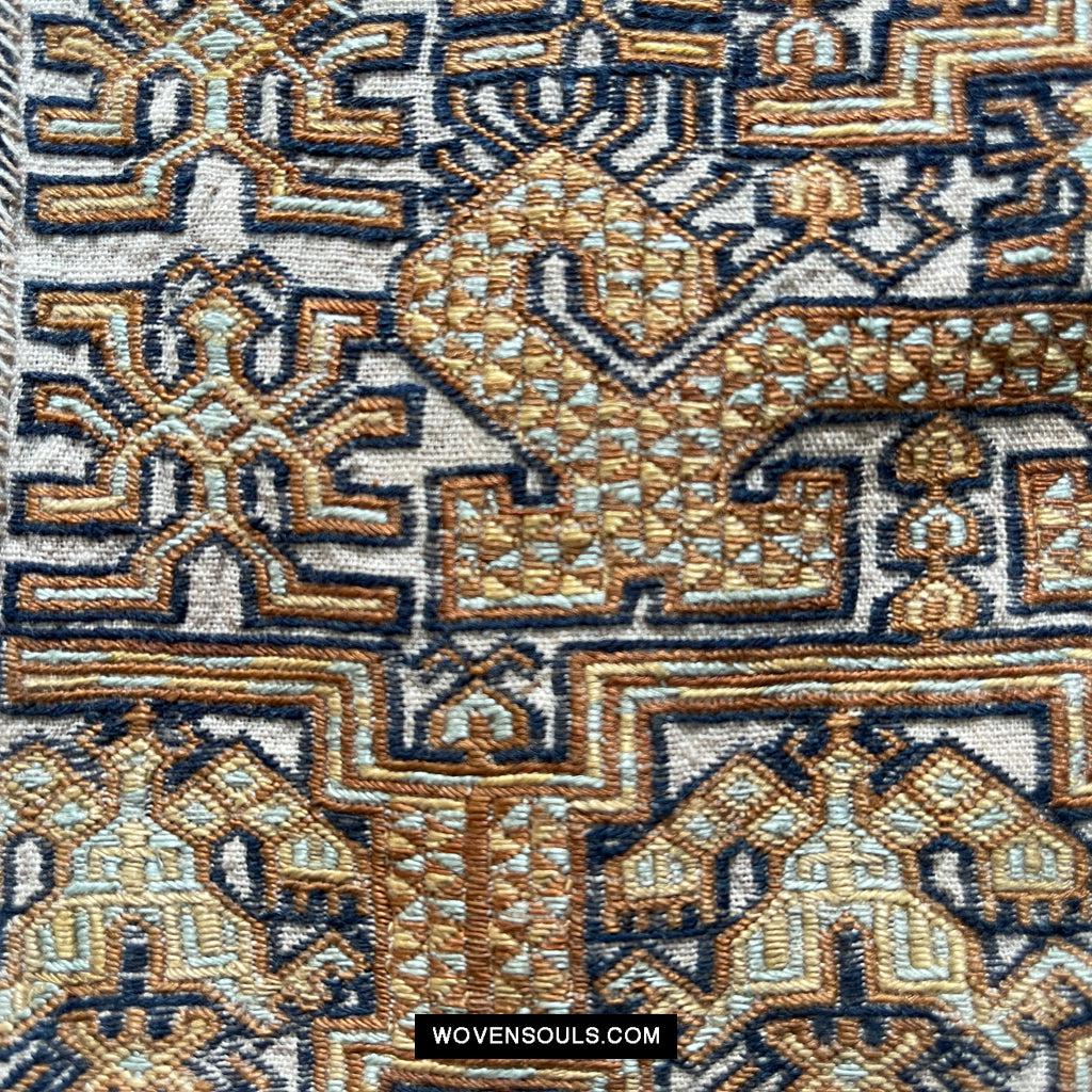 1617 Museum-Quality Old Chinese Hainan Run Li Ethnic Minority Woven Tunic Jacket-WOVENSOULS Antique Textiles & Art Gallery