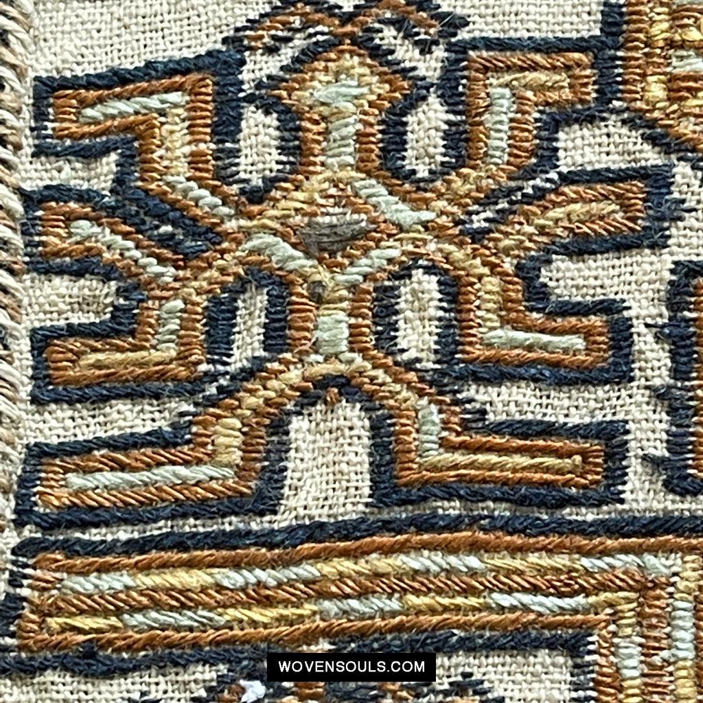 1617 Museum-Quality Old Chinese Hainan Run Li Ethnic Minority Woven Tunic Jacket-WOVENSOULS Antique Textiles & Art Gallery