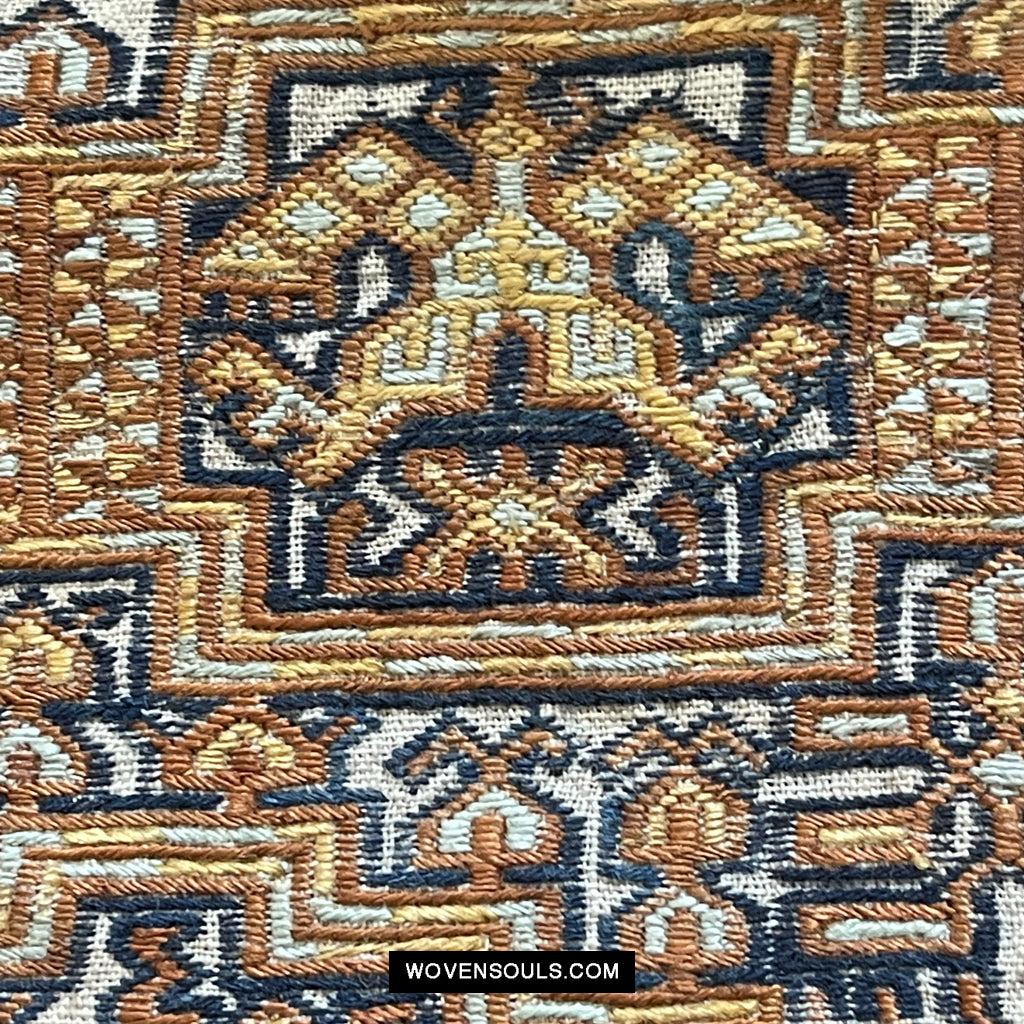 1617 Museum-Quality Old Chinese Hainan Run Li Ethnic Minority Woven Tunic Jacket-WOVENSOULS Antique Textiles & Art Gallery