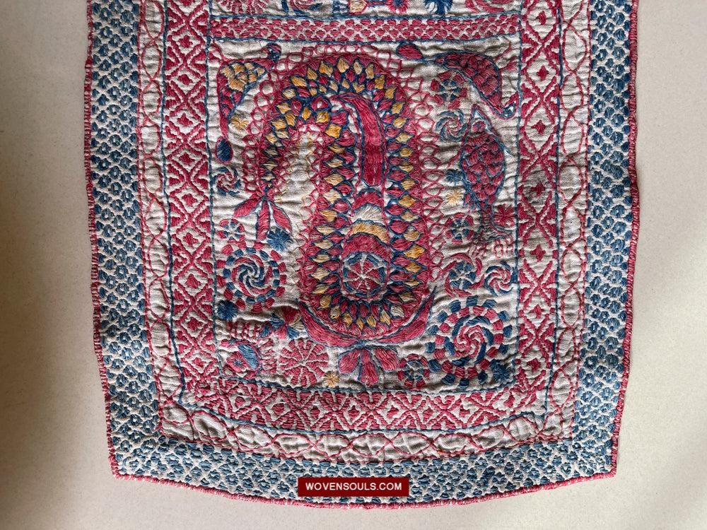 1619 SOLD Antique Figurative Kantha Embroidery-WOVENSOULS Antique Textiles & Art Gallery