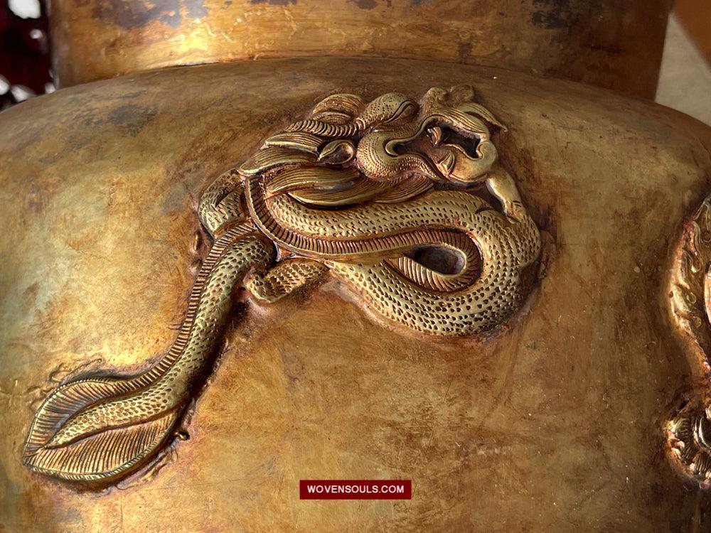 1620 Antique Buddhist Ceremonial Crown for Lama / Priest-WOVENSOULS Antique Textiles & Art Gallery