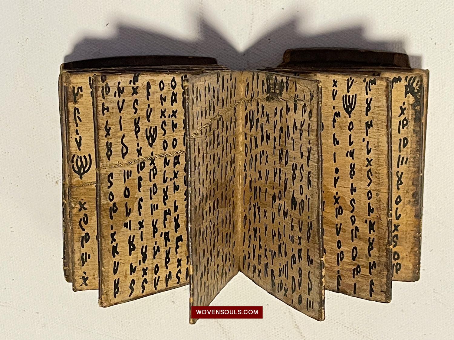 1622 Rare Antique Batak Shaman Medicine Manuscript Pustaha Pustaka-WOVENSOULS Antique Textiles & Art Gallery