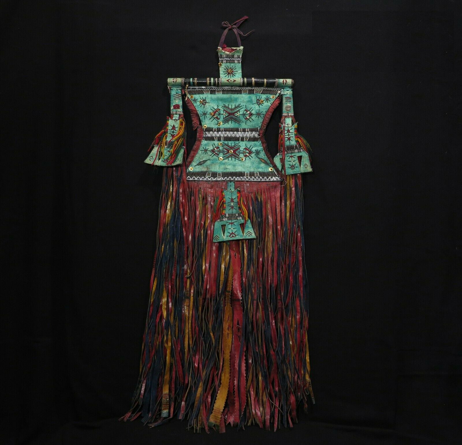 1630 SOLD Old Tuareg Tent Large Amulet Hanging - African Art-WOVENSOULS Antique Textiles & Art Gallery