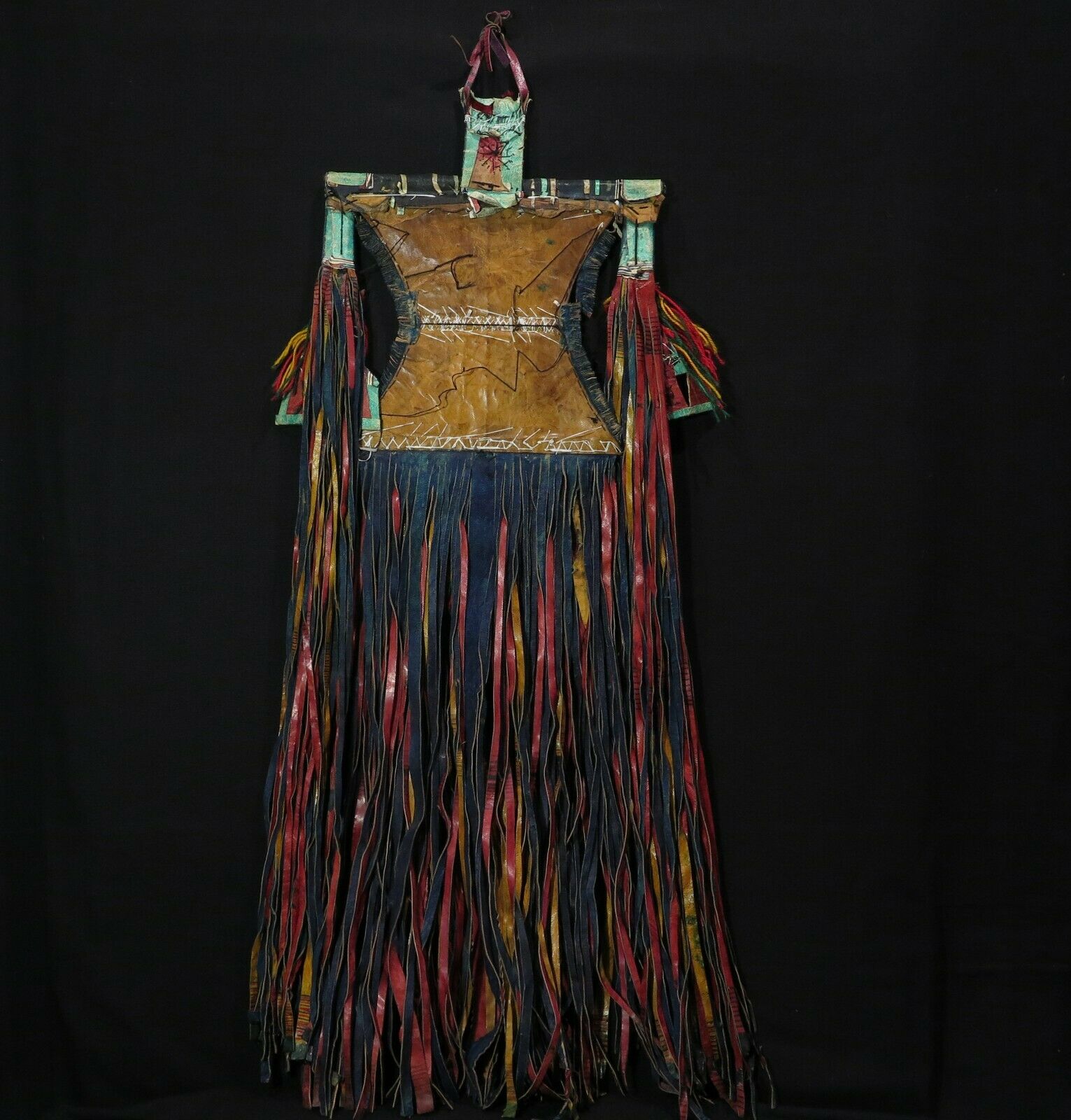 1630 SOLD Old Tuareg Tent Large Amulet Hanging - African Art-WOVENSOULS Antique Textiles & Art Gallery