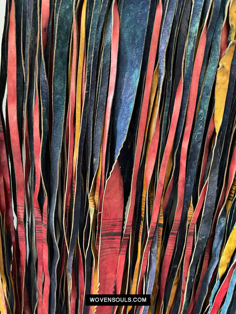 1630 SOLD Old Tuareg Tent Large Amulet Hanging - African Art-WOVENSOULS Antique Textiles & Art Gallery