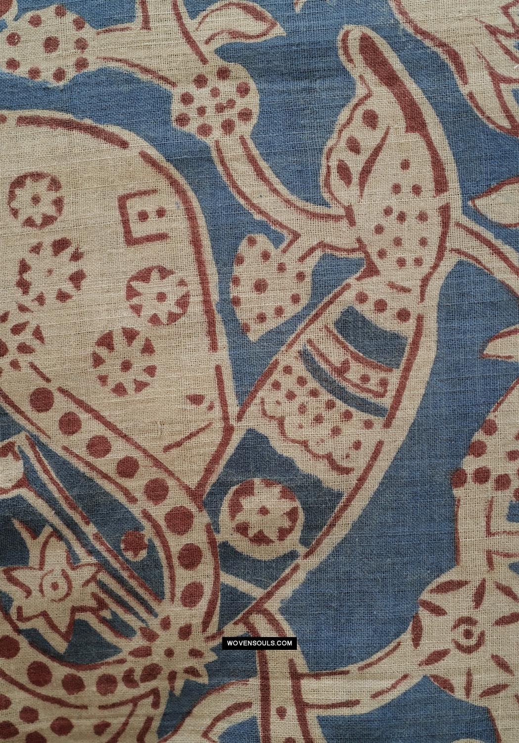 1641 SOLD Large Gujarat Ceremonial Cloth with a Row of Female Musicians-WOVENSOULS Antique Textiles & Art Gallery