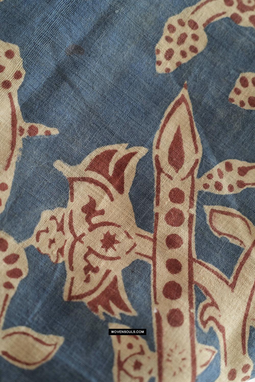 1641 SOLD Large Gujarat Ceremonial Cloth with a Row of Female Musicians-WOVENSOULS Antique Textiles & Art Gallery