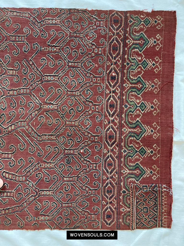 1644 Antique Woven Pua Sungkit Iban Textile from Borneo-WOVENSOULS Antique Textiles & Art Gallery