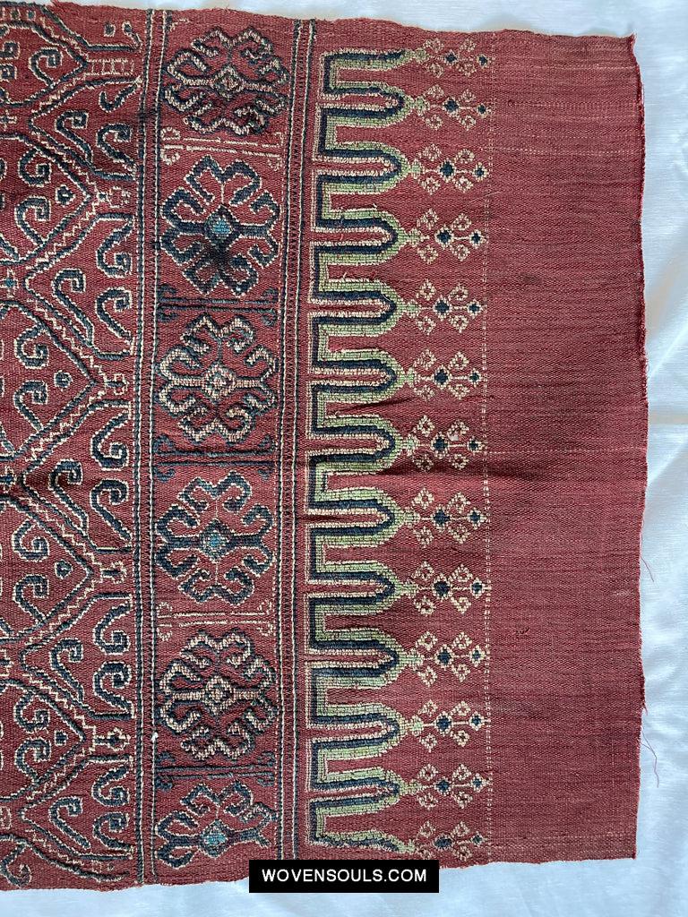 1644 Antique Woven Pua Sungkit Iban Textile from Borneo-WOVENSOULS Antique Textiles & Art Gallery