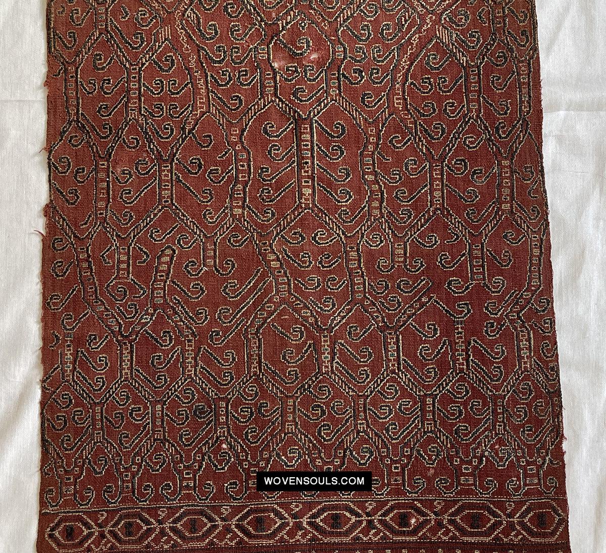 1644 Antique Woven Pua Sungkit Iban Textile from Borneo-WOVENSOULS Antique Textiles & Art Gallery