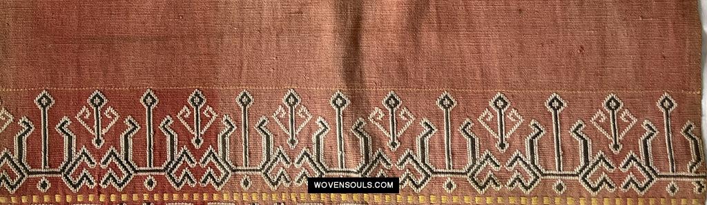 1651 Antique Iban Pua Kumbu Sungkit Singkit Woven Textile with Human Figures-WOVENSOULS Antique Textiles & Art Gallery