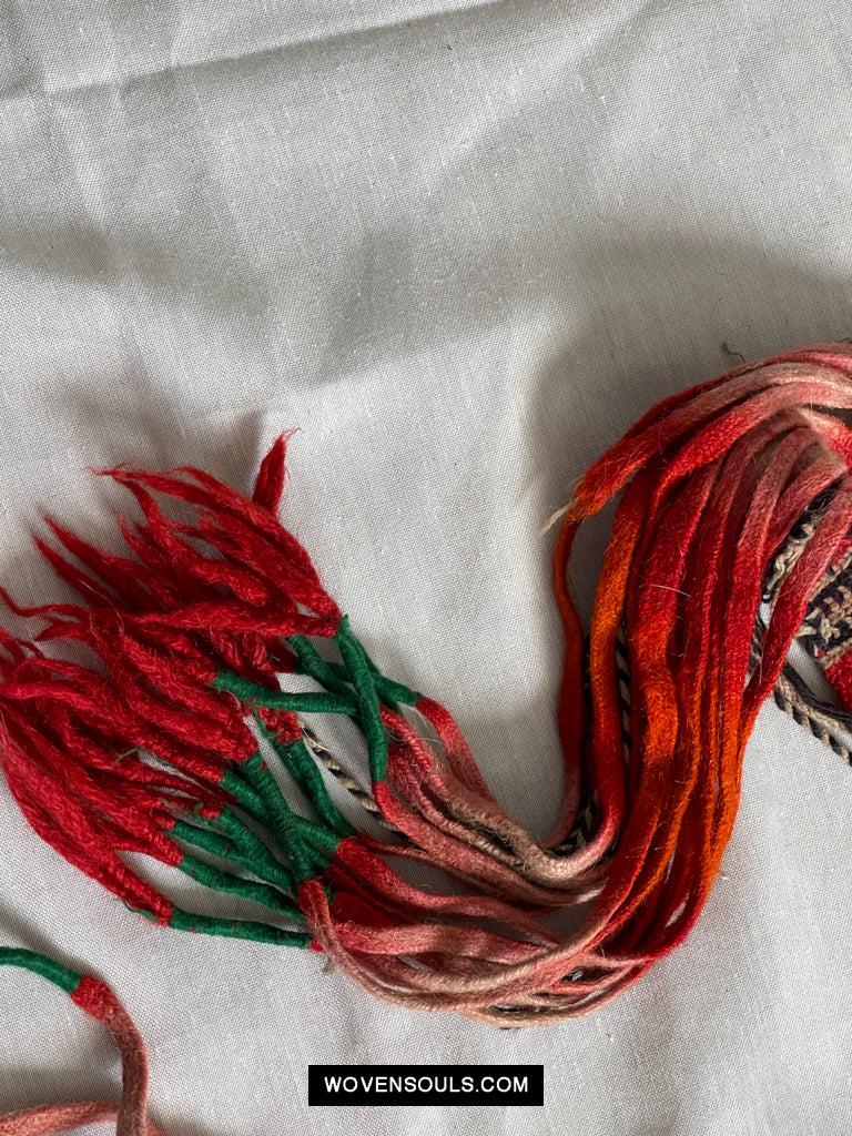 1659 Old Handwoven Tibet Sash Belt-WOVENSOULS Antique Textiles & Art Gallery