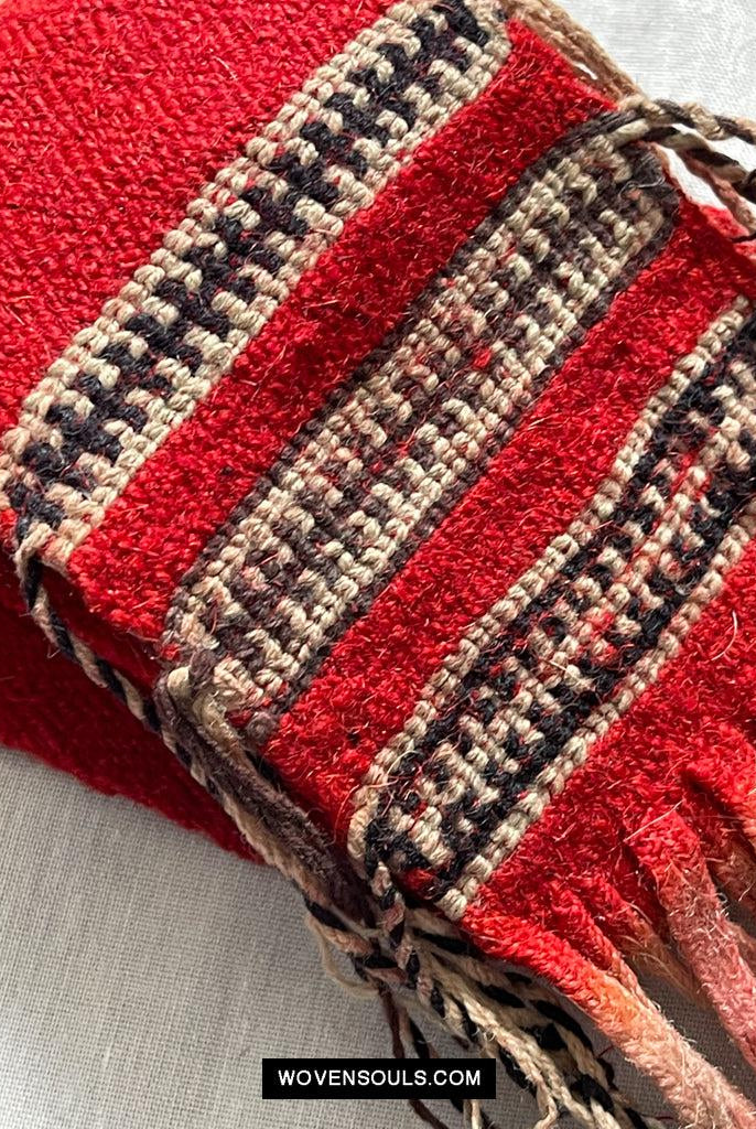 1659 Old Handwoven Tibet Sash Belt-WOVENSOULS Antique Textiles & Art Gallery