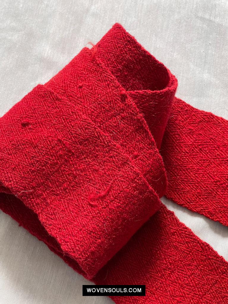 1659 Old Handwoven Tibet Sash Belt-WOVENSOULS Antique Textiles & Art Gallery