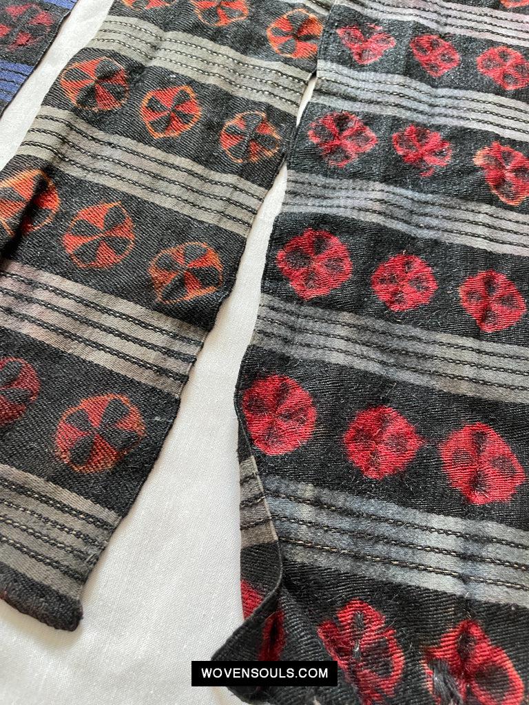 1660 Set of Vintage Himalayan Kaabo Fragments-WOVENSOULS Antique Textiles & Art Gallery