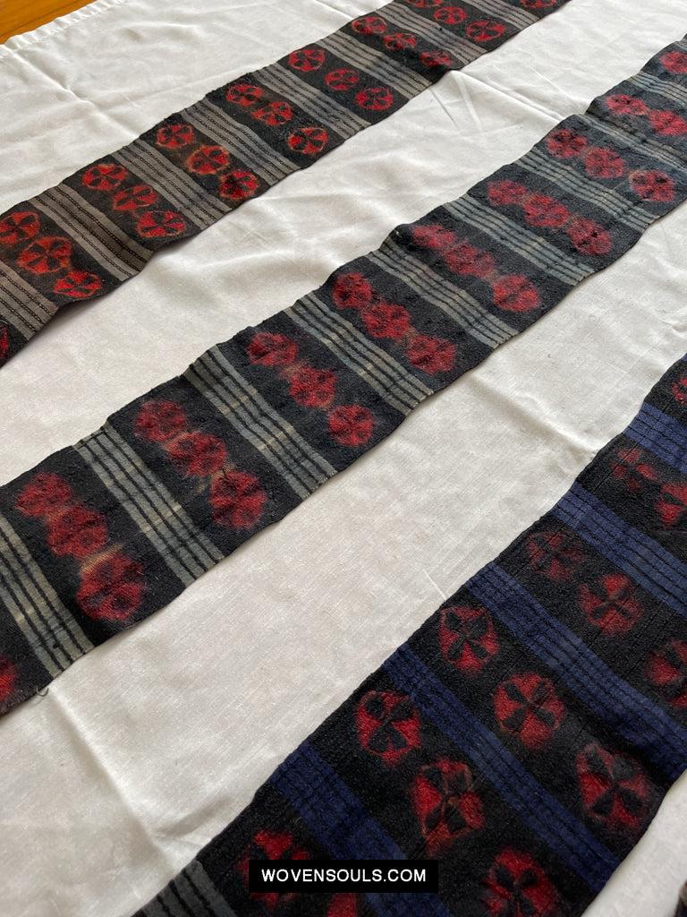 1660 Set of Vintage Himalayan Kaabo Fragments-WOVENSOULS Antique Textiles & Art Gallery