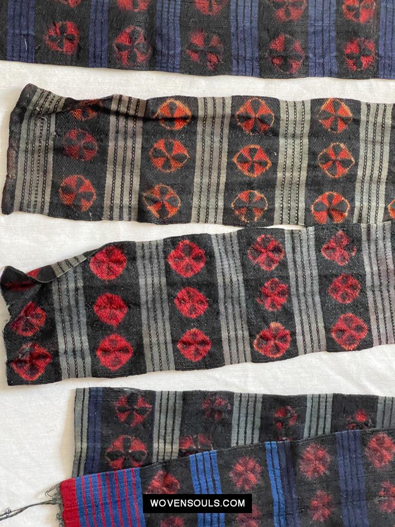 1660 Set of Vintage Himalayan Kaabo Fragments-WOVENSOULS Antique Textiles & Art Gallery