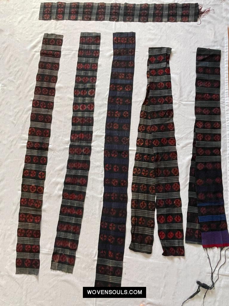 1660 Set of Vintage Himalayan Kaabo Fragments-WOVENSOULS Antique Textiles & Art Gallery