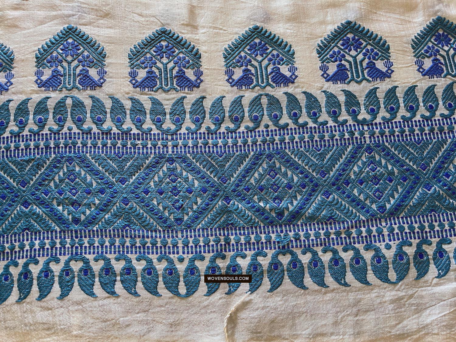1668 Handwoven Silk Assamese Scarf - Recently Made-WOVENSOULS Antique Textiles & Art Gallery