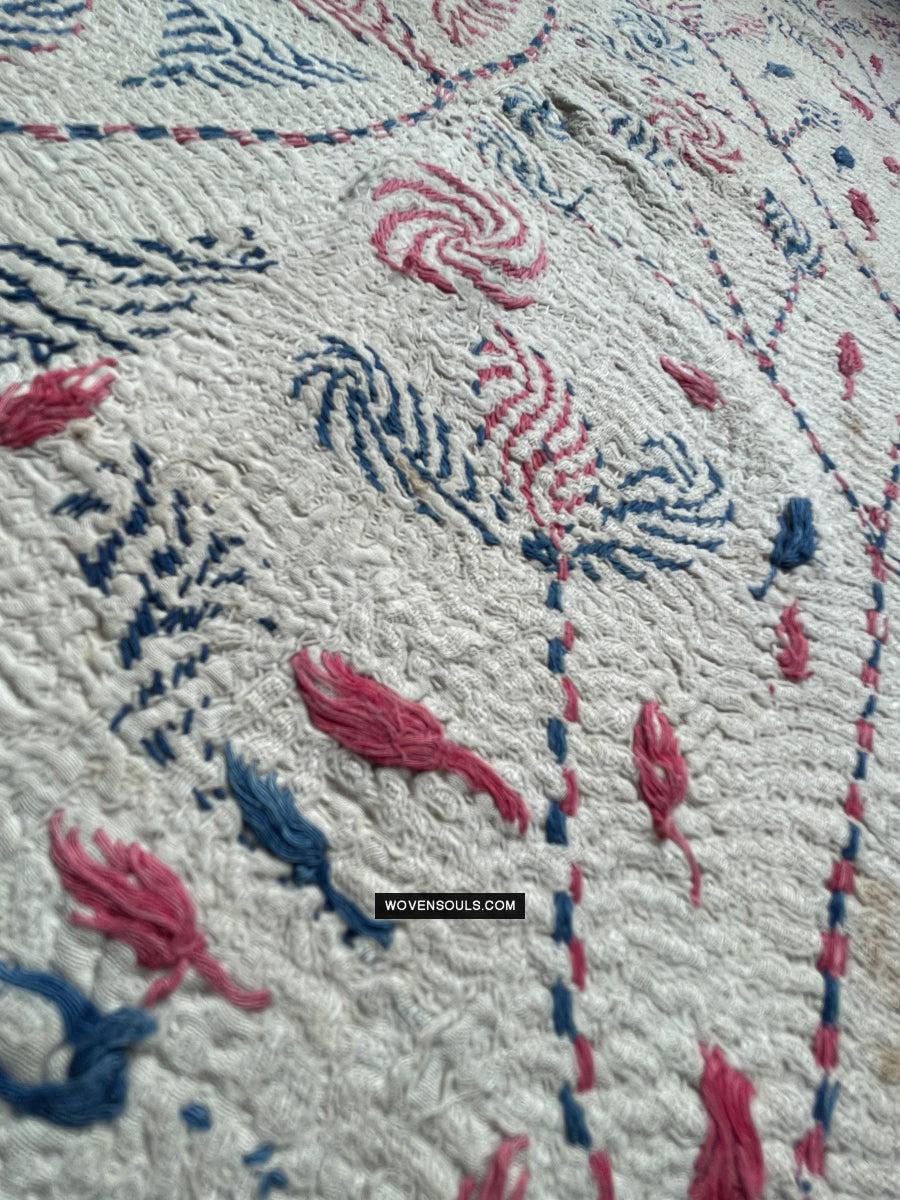 1677 Old Kantha Embroidery Bengal Textile Art-WOVENSOULS Antique Textiles & Art Gallery