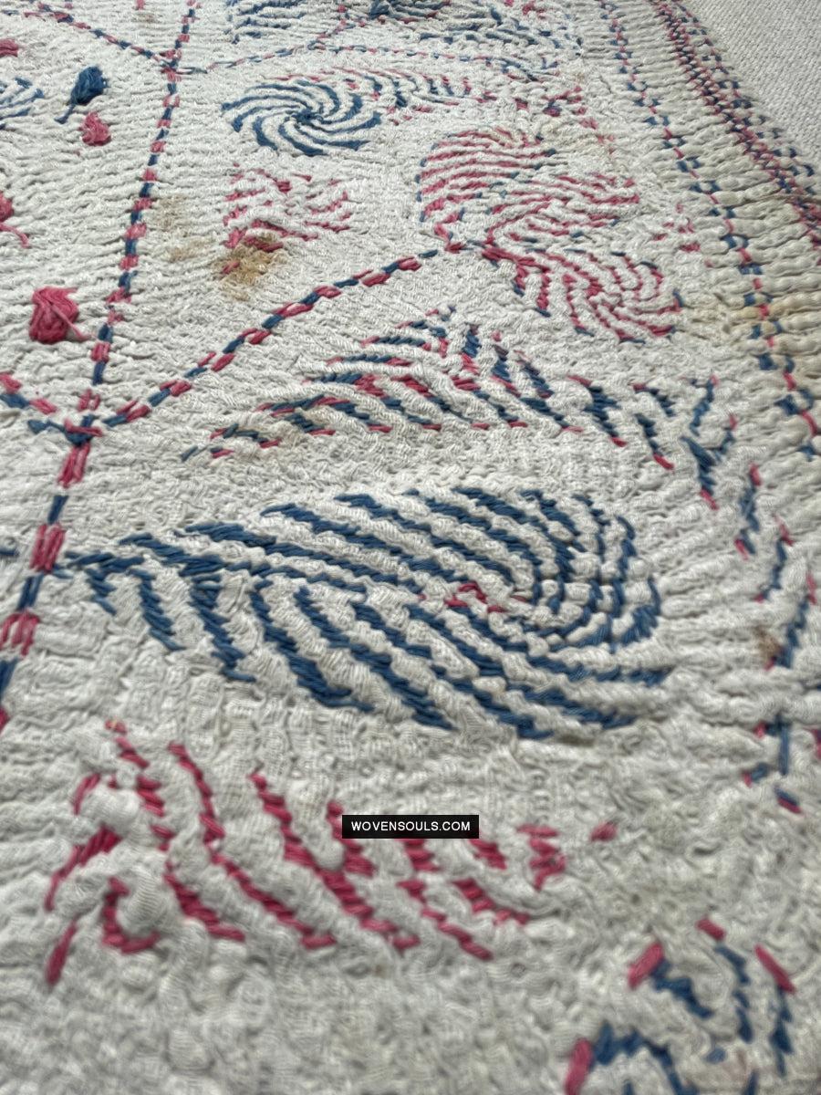 1677 Old Kantha Embroidery Bengal Textile Art-WOVENSOULS Antique Textiles & Art Gallery
