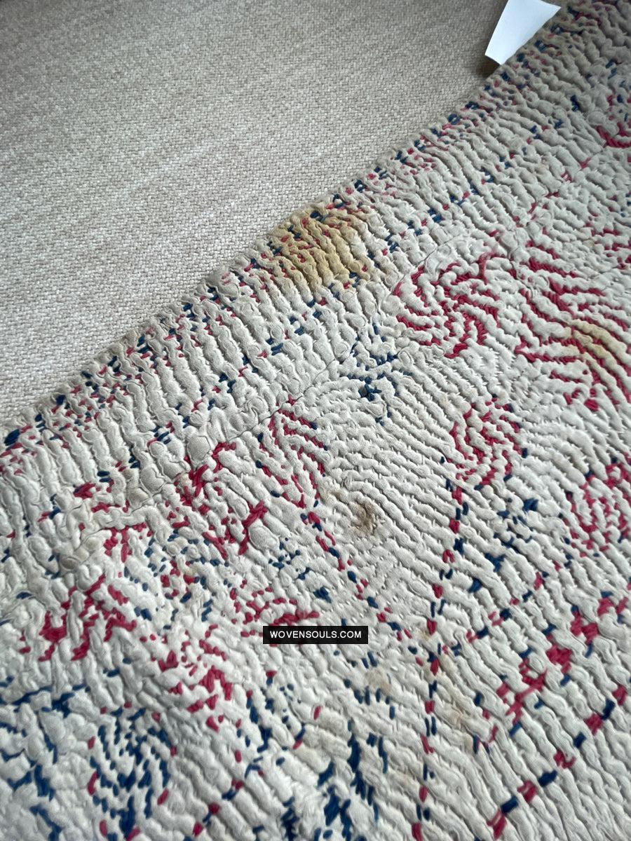 1677 Old Kantha Embroidery Bengal Textile Art-WOVENSOULS Antique Textiles & Art Gallery